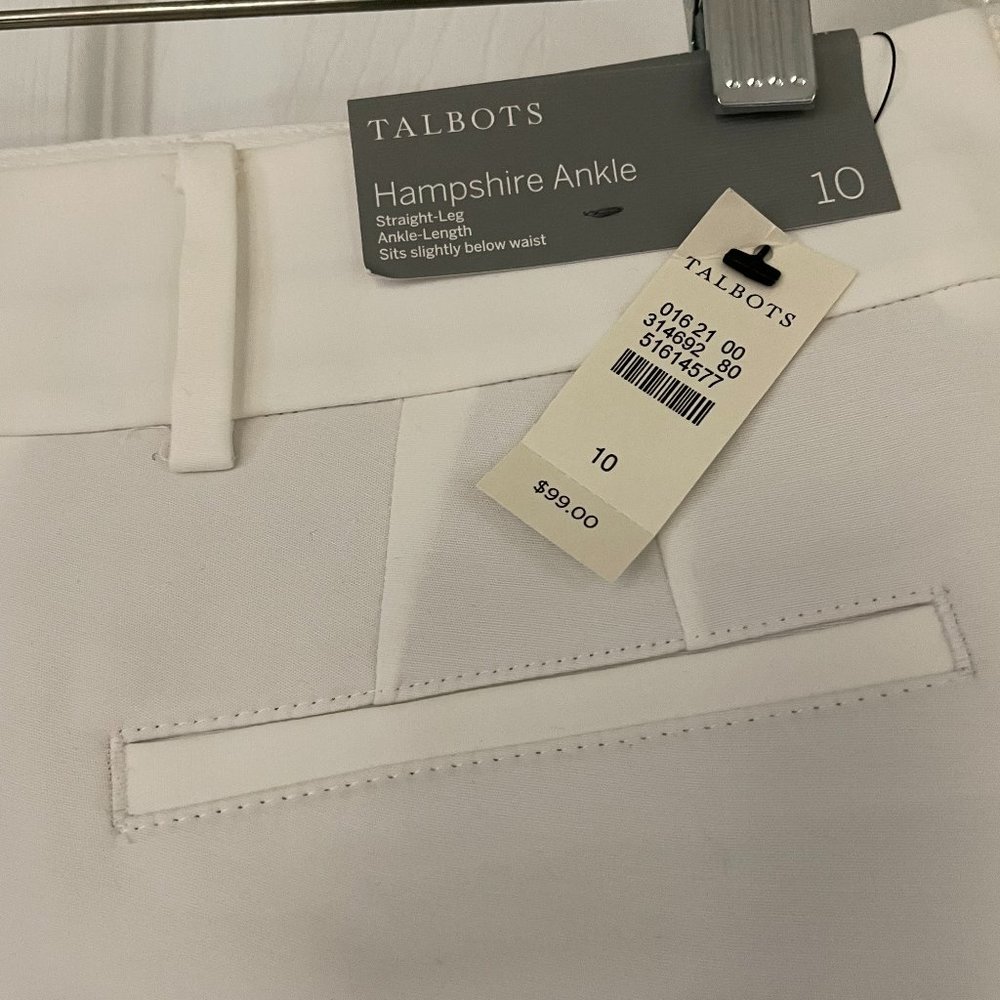 NWT Talbots Hampshire ankle pants